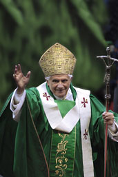 Image result for benedict xvi green pope